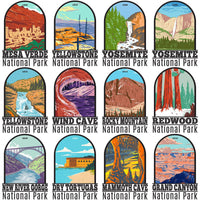 Load image into Gallery viewer, 90 USA National Parks Streetwear Designs Bundle PNG

