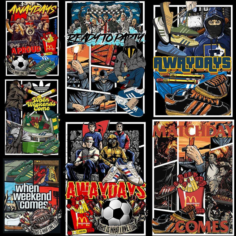 7 Shoes Strips  Brand Streetwear Designs Bundle PNG + PSD