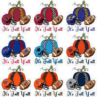 Load image into Gallery viewer, 32 It's Fall Y'all Football Teams Autumn Pumpkin Designs Bundle PNG
