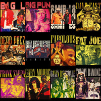 Load image into Gallery viewer, 36 Music Popular Stars Homage Designs Bundle PNG
