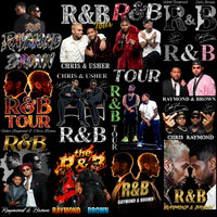 Load image into Gallery viewer, 35 Music Stars Tour 2026 R&amp;B Raymond &amp; Brown Designs Bundle PNG
