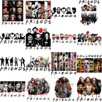 Load image into Gallery viewer, 40 Halloween Slashers Friends Horror Movie Designs Bundle PNG
