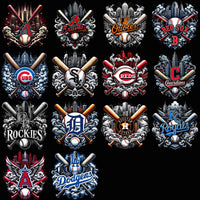 Load image into Gallery viewer, 30 Baseball Smoke Teams Designs Bundle PNG
