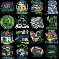 Load image into Gallery viewer, 95 Mega Football Team Seattle Seahawks Mixed V4 Designs Bundle PNG
