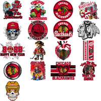 Load image into Gallery viewer, 36 Chicago Blackhawks Ice Hockey Designs Bundle PNG
