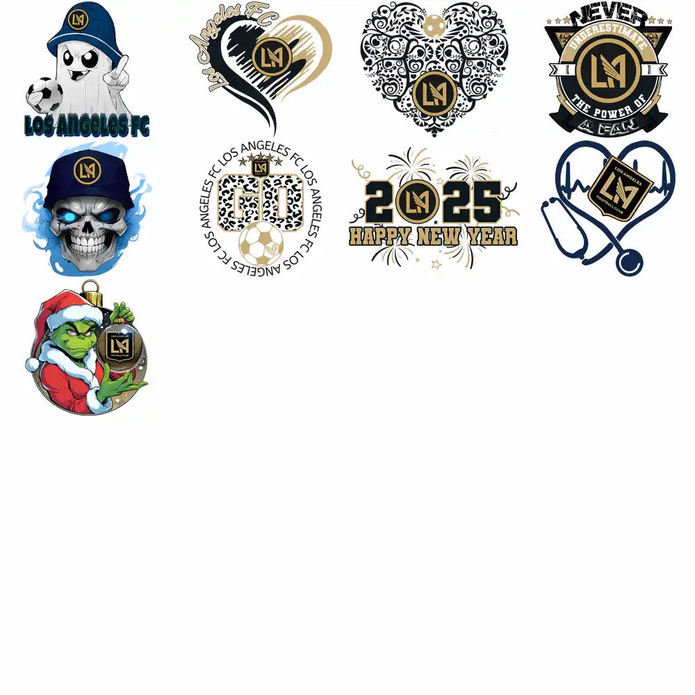 5 CF Montréal and 10 LAFC Soccer Designs Bundle PNG