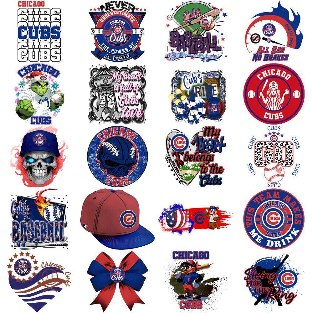 68 Chicago Cubs Baseball Designs Bundle PNG