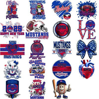 Load image into Gallery viewer, 38 SMU Mustangs Designs Bundle PNG
