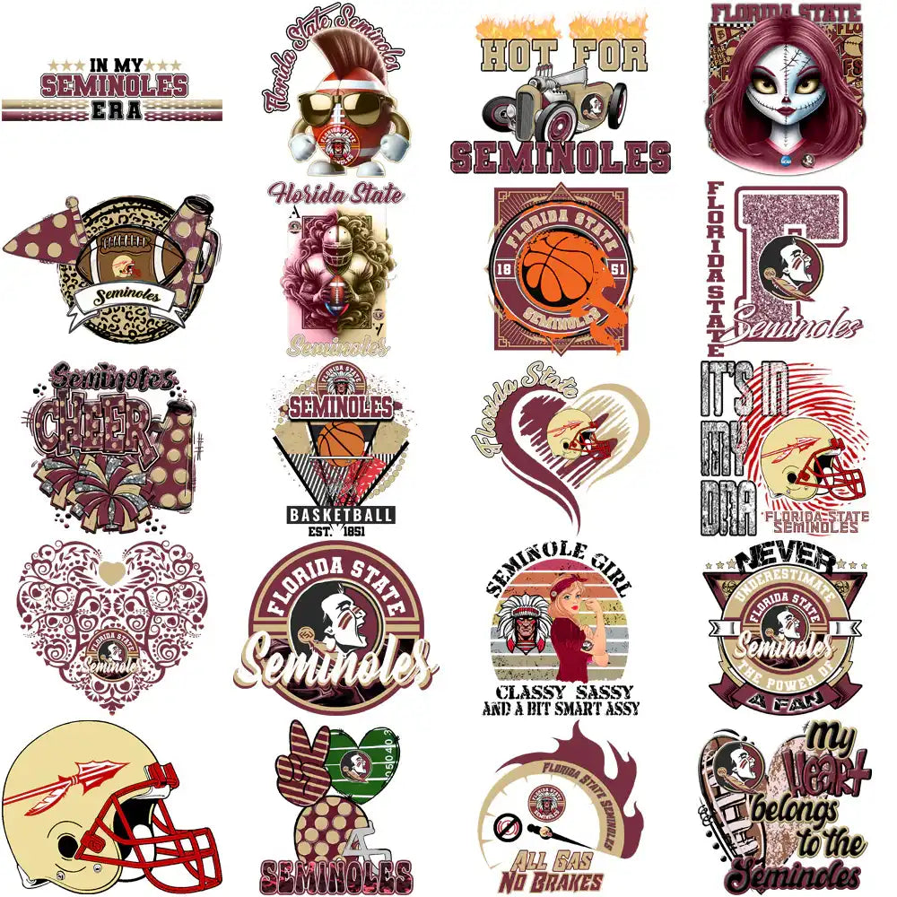 98 Florida State Seminoles Designs Bundle PNG