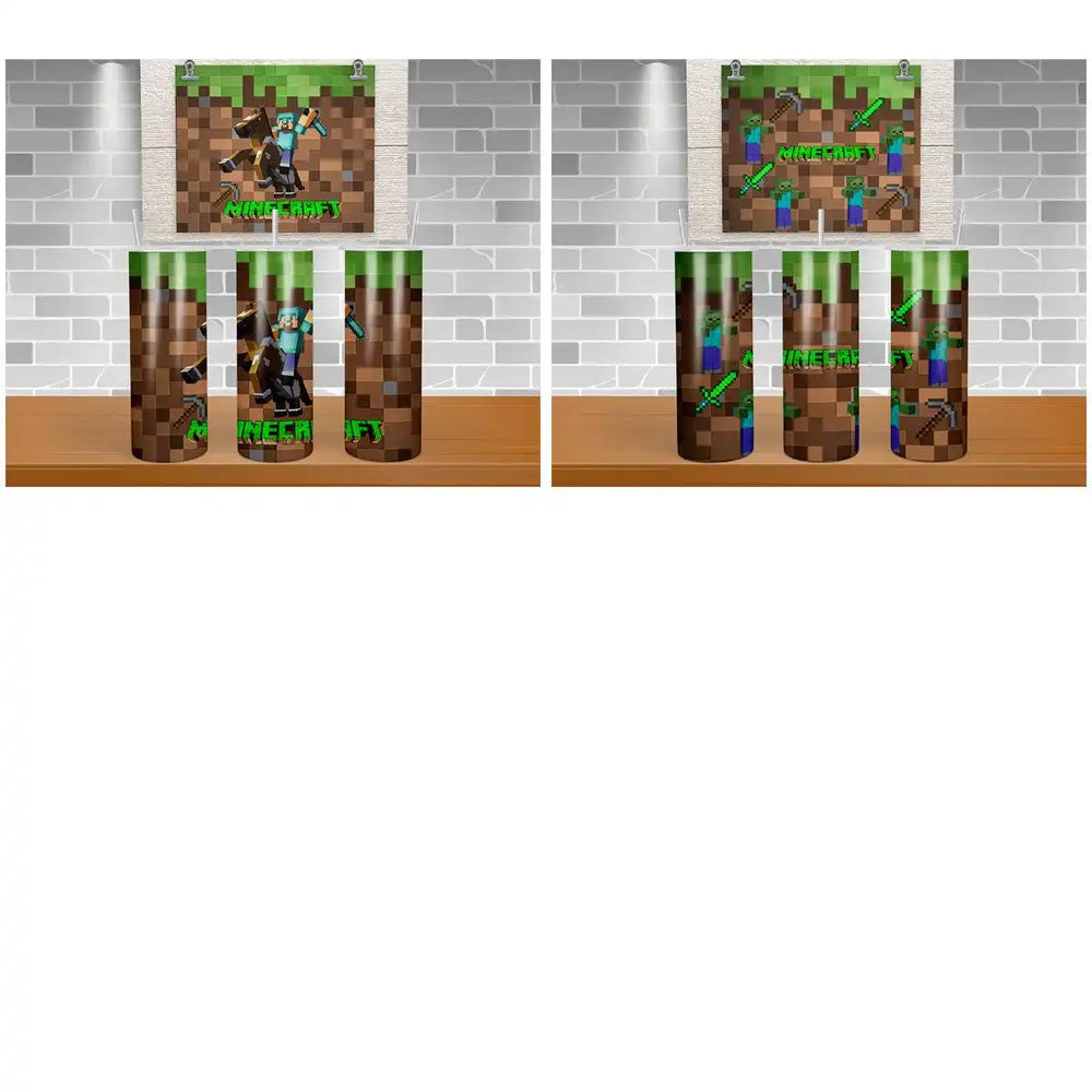 6 Minecraft Gaming Tumbler Wrap Designs Bundle JPG