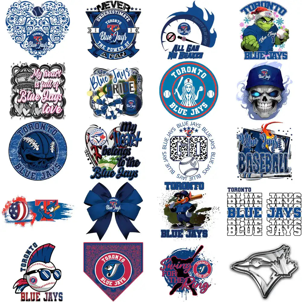 63 Toronto Blue Jays Baseball Designs Bundle PNG