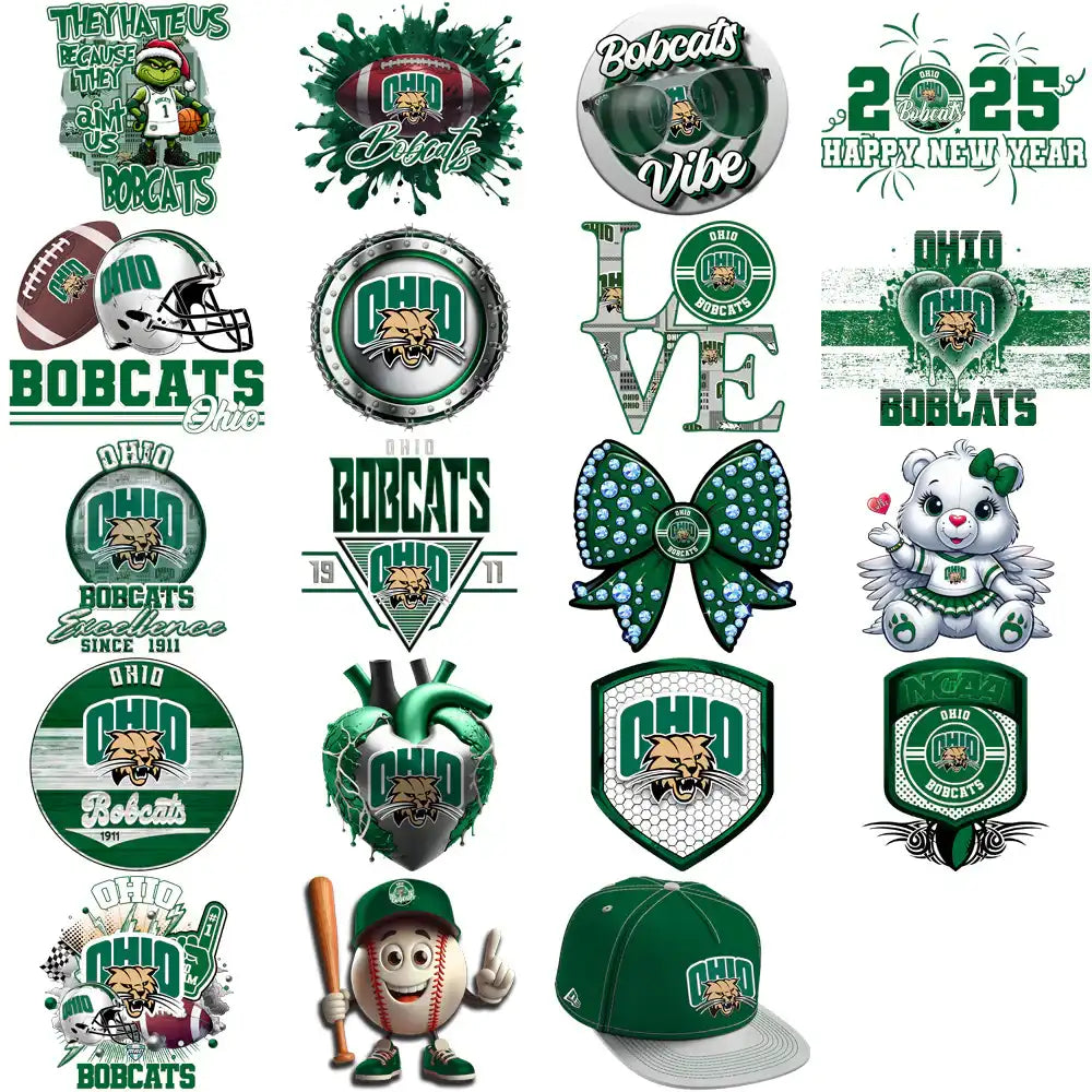 37 Ohio Bobcats Designs Bundle PNG