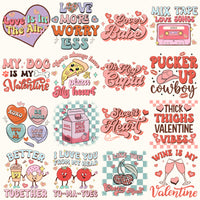 Load image into Gallery viewer, 35 Retro Valentine Designs Bundle Png
