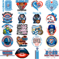 Load image into Gallery viewer, 48 Oklahoma City Thunder Basketball Designs Bundle PNG

