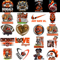 Load image into Gallery viewer, 49 Cincinnati Bengals V1 Football Designs Bundle PNG
