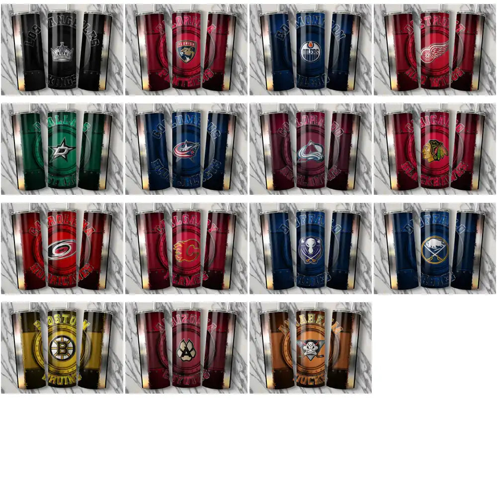 35 Ice Hockey Teams Metal Tumbler Wrap Bundle JPG