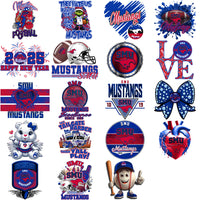 Load image into Gallery viewer, 38 SMU Mustangs Designs Bundle PNG
