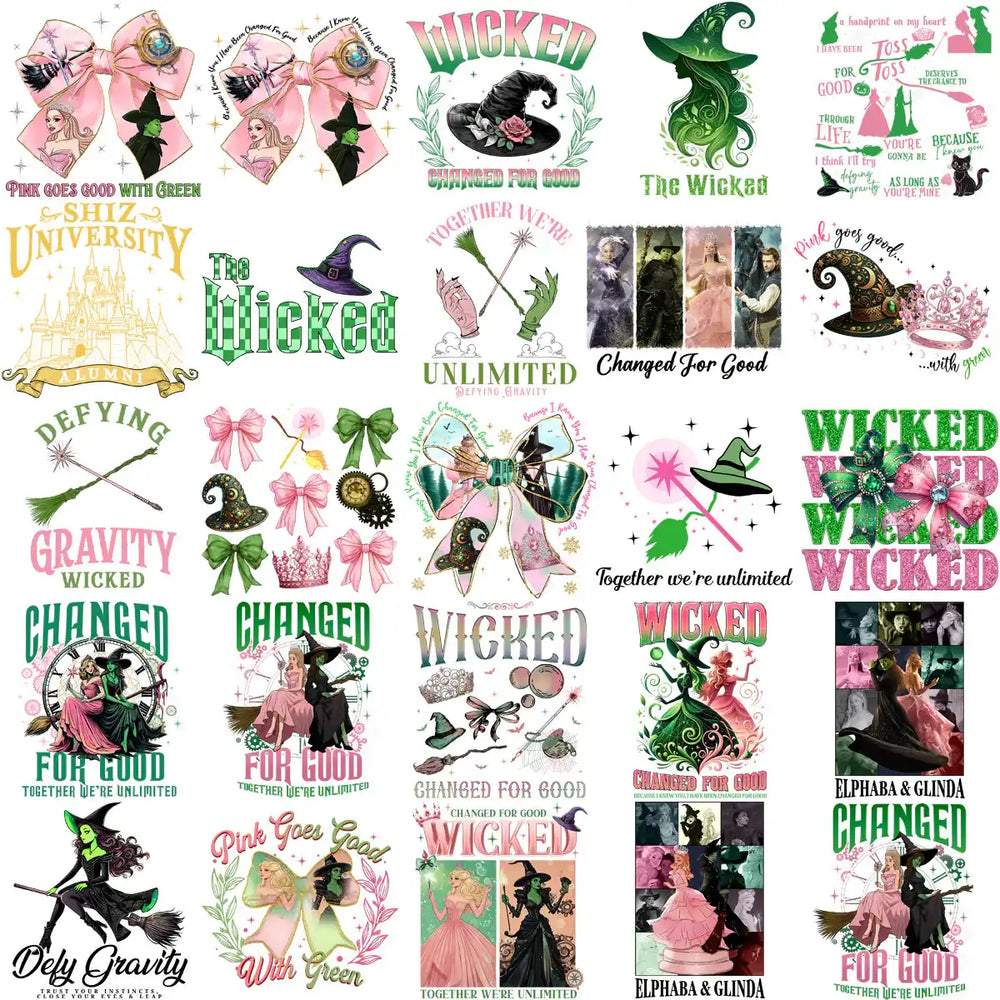 125 Movie Wicked Magic 2025 Designs Bundle PNG