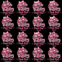 Load image into Gallery viewer, 32 Pink Out Floral October Cancer Awareness Football Helmet Teams Designs Bundle PNG
