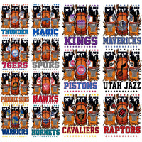 Load image into Gallery viewer, 30 Basketball Teams Logos Split Designs Bundle PNG
