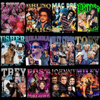 Load image into Gallery viewer, 56 Music Stars Bootleg Artists Mixed Designs Bundle PNG
