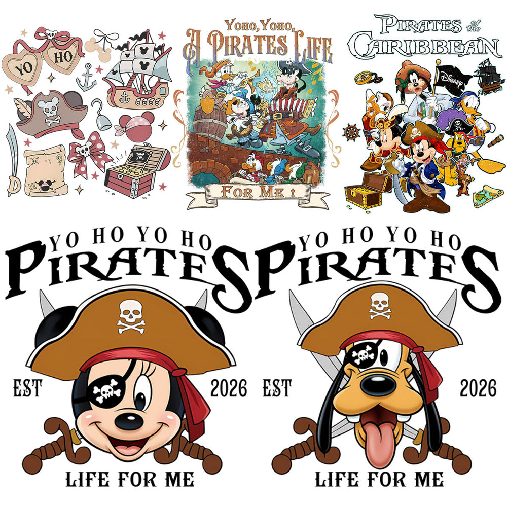 18 Pirates Of Caribbean Disney Cartoons 2026 Designs Bundle PNG
