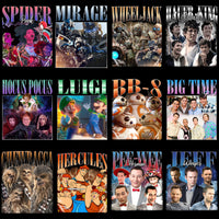 Load image into Gallery viewer, 50 Celebrity Fan Mixed Bootleg V1 Designs Bundle PNG
