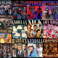 Load image into Gallery viewer, 50 Celebrity Fan Mixed Bootleg V2 90s Designs Bundle PNG
