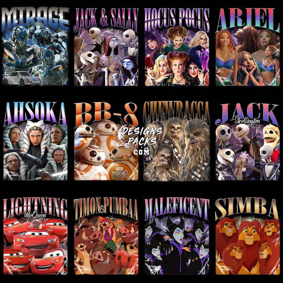 36 Bootleg Mix Designs Bundle PNG