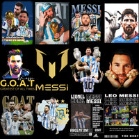 Load image into Gallery viewer, 50 Lionel Messi Soccer GOAT Football Designs Bundle PNG
