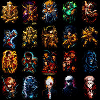 Cargar imagen en el visor de la galería, Anime character designs for DTF, DTG, embroidery &amp; tumbler wraps — print-ready PNG, SVG, PES
