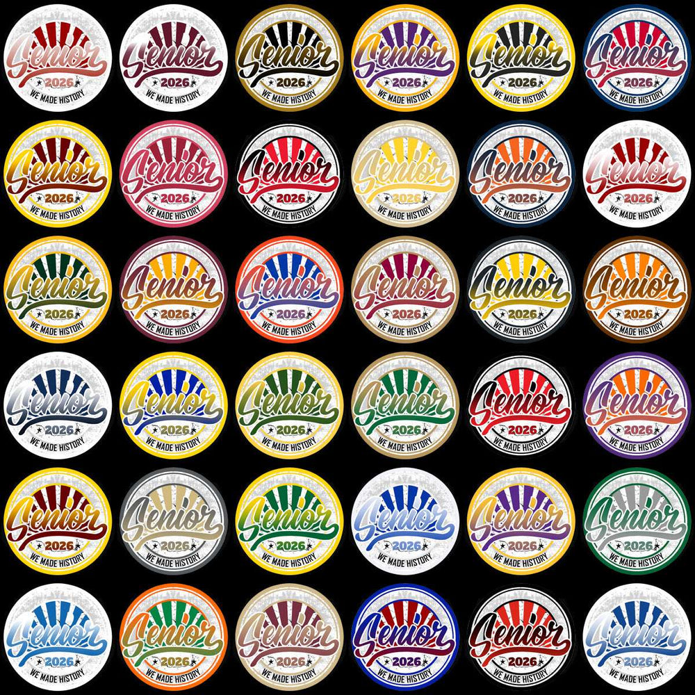 Senior 2026 class designs, print-ready PNG, SVG, PES for DTF, DTG, embroidery, tumbler wraps