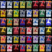 Load image into Gallery viewer, Class of 2026 graduation designs in multiple colors, print-ready for DTF, DTG, embroidery, and tumbler wraps.
