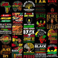 Load image into Gallery viewer, 82 Black History Month Black Designs Bundle PNG
