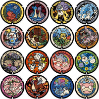 Load image into Gallery viewer, Pokémon-themed circular designs for DTF/DTG, embroidery &amp; tumbler wraps – print-ready PNG, SVG, PES files
