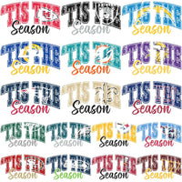 Load image into Gallery viewer, 32 Christmas Tis The Season Football Teams Logo Designs Bundle PNG
