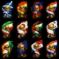 Load image into Gallery viewer, 40 World Cup Trophy Soccer Countries Flags Football Halftone Designs Bundle PNG
