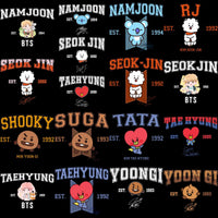 Load image into Gallery viewer, 35 KPOP Mascots Stars BTS Band Designs Bundle PNG
