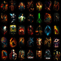 Load image into Gallery viewer, 100 Movie Serie Mix Mega Halftone Designs Bundle PNG
