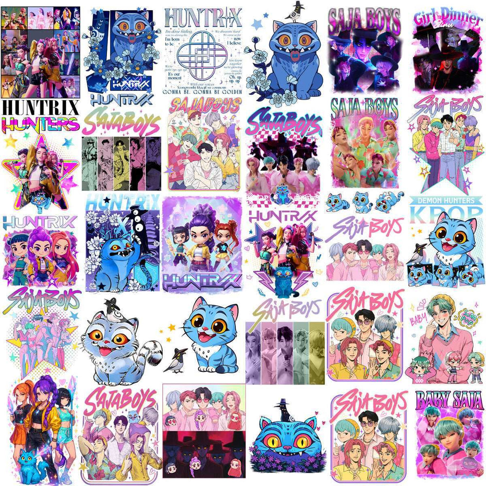 120 KPOP Saja Movie Demon Hunters Designs Bundle PNG