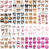 Load image into Gallery viewer, 90 Events Mixed Bow Designs Bundle PNG
