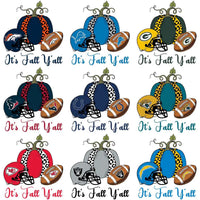Load image into Gallery viewer, Football helmets, pumpkins, and 'It's Fall Y'all' designs for DTF/DTG and embroidery
