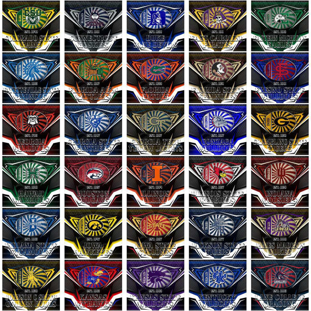 130 NCAA College Sports Tribal Wrap Tumbler Wrap Bundle JPG