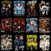 Load image into Gallery viewer, 59 Soccer Players Legends of Football Halftone Bootleg Designs Bundle PNG

