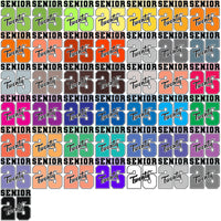 Load image into Gallery viewer, 100 Class Of 2025 Senior Graduation College Designs Bundle PNG
