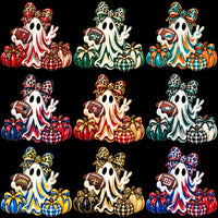 Lade Bild in die Galerieansicht, 32 Football Teams Ghost Pumpkin Coquette Bow Designs Bundle PNG
