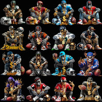 Load image into Gallery viewer, 32 Swag Skull Football Teams Designs Bundle PNG
