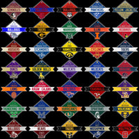 Load image into Gallery viewer, 129 College NCAA City Ribbon Typography Logo PNG Designs Bundle
