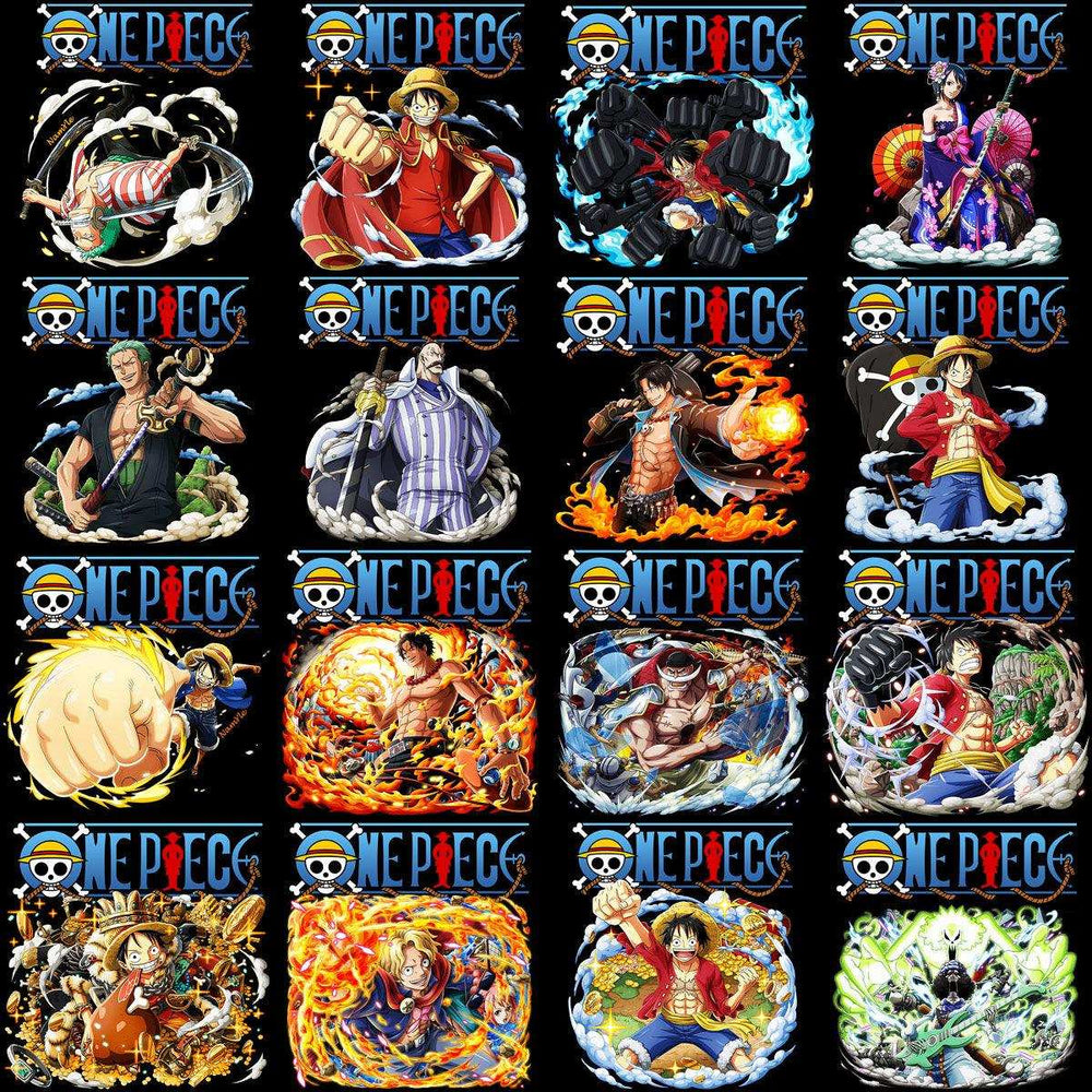 40 One Piece Blue Anime Designs Bundle PNG
