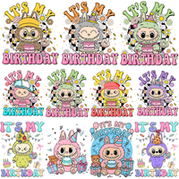 Load image into Gallery viewer, 25 Birthday Cartoon Boys and Girls Anniversary Labubu Designs Bundle PNG

